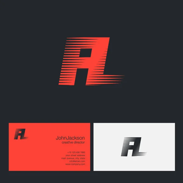 Fl lettres connectées logo — Image vectorielle