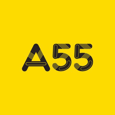 harf ve rakam logosu A55