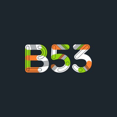 harf ve rakam logo B53