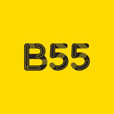 harf ve rakam logo B55