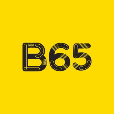 harf ve rakam logo B65