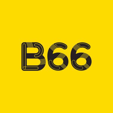 harf ve rakam logo B66