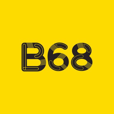 harf ve rakam logo B68