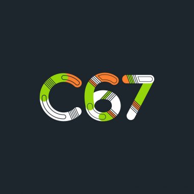 harf ve rakam logosu C67