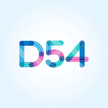 harf ve rakam logo D54