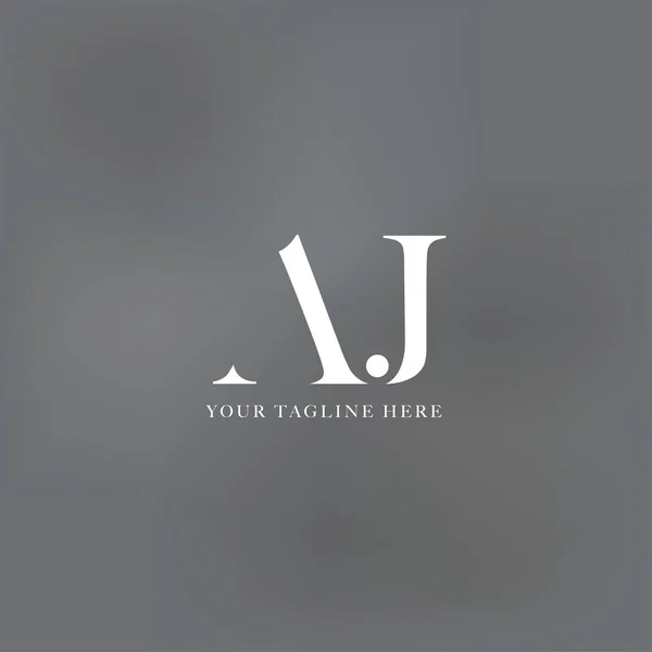 AJ harf Logo kartvizit — Stok Vektör