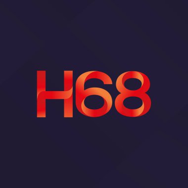 Ortak mektup ve sayı logosu H68