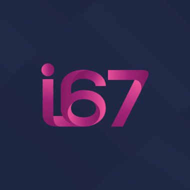 Ortak mektup ve sayı logosu I67