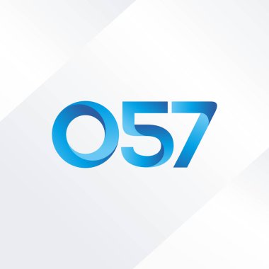 Ortak mektup ve sayı logosu O57