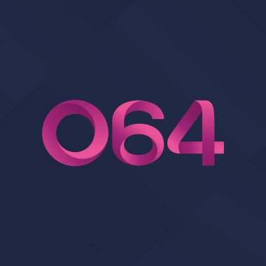 Ortak mektup ve sayı logosu O64
