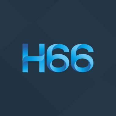 Ortak mektup ve sayı logosu H66