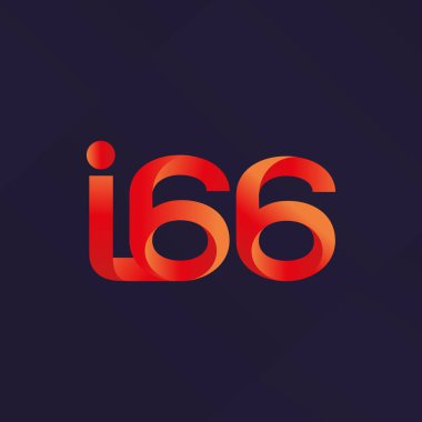 Ortak mektup ve sayı logosu I66