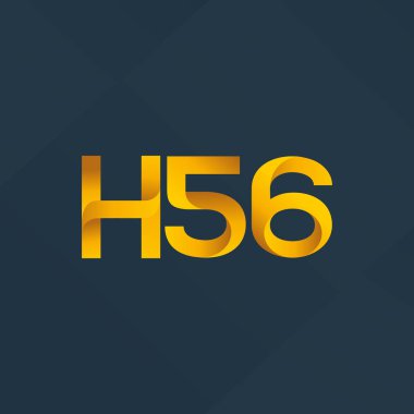 Ortak mektup ve sayı logosu H56
