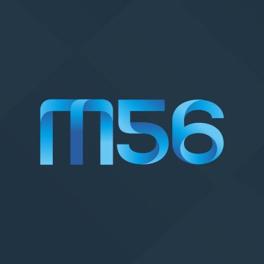 Ortak mektup ve sayı logosu M56
