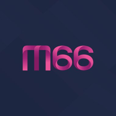 Ortak mektup ve sayı logosu M66