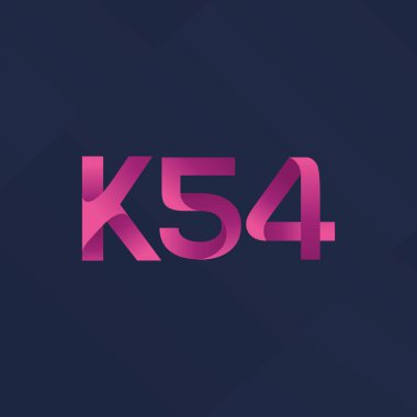 Ortak mektup ve sayı logosu K54