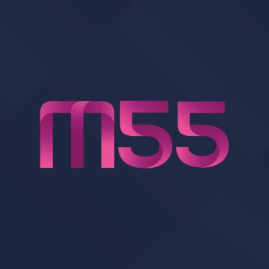 Ortak mektup ve sayı logosu M55