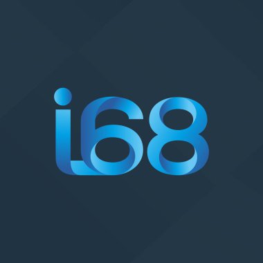 Ortak mektup ve sayı logosu I68