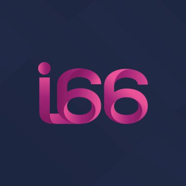 Ortak mektup ve sayı logosu I66