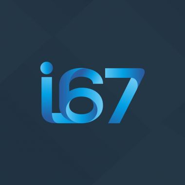 Ortak mektup ve sayı logosu I67