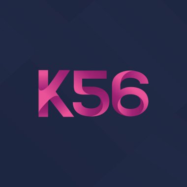 Ortak mektup ve sayı logosu K56