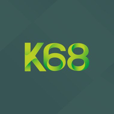 Ortak mektup ve sayı logosu K68
