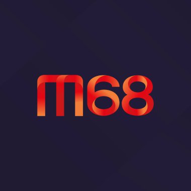 Ortak mektup ve sayı logosu M68