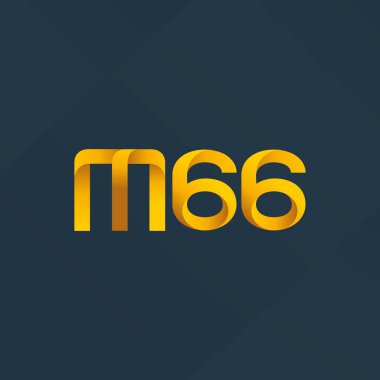 Ortak mektup ve sayı logosu M66