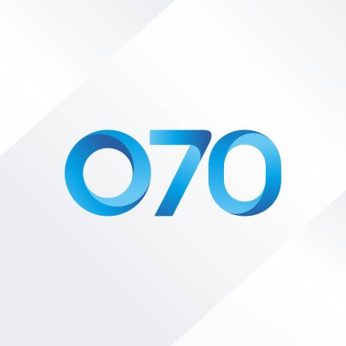 Ortak mektup ve sayı logosu O70