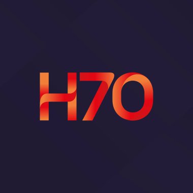 Ortak mektup ve sayı logosu H70