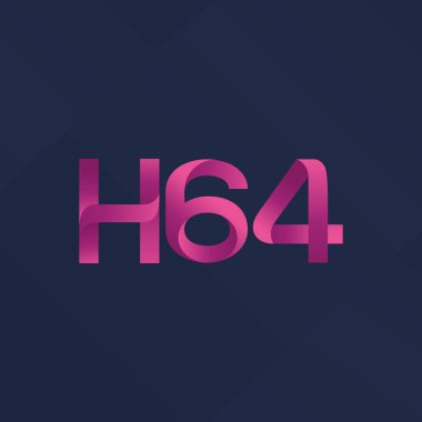 Ortak mektup ve sayı logosu H64