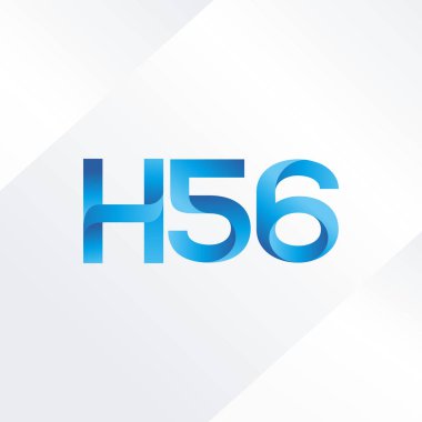 Ortak mektup ve sayı logosu H56