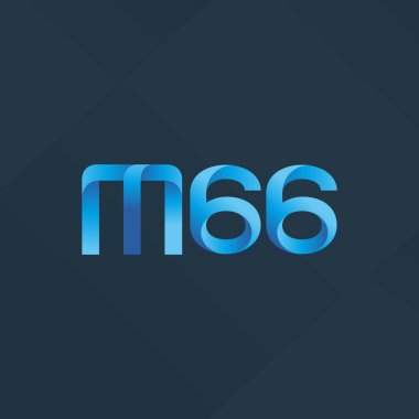 Ortak mektup ve sayı logosu M66