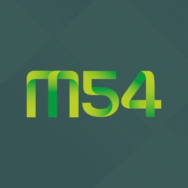 Ortak mektup ve sayı logosu M54