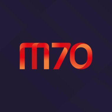Ortak mektup ve sayı logosu M70