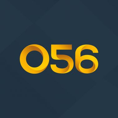 Ortak mektup ve sayı logosu O56
