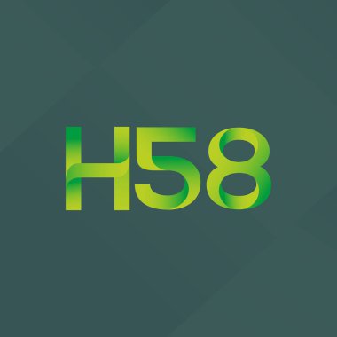 Ortak mektup ve sayı logosu H58