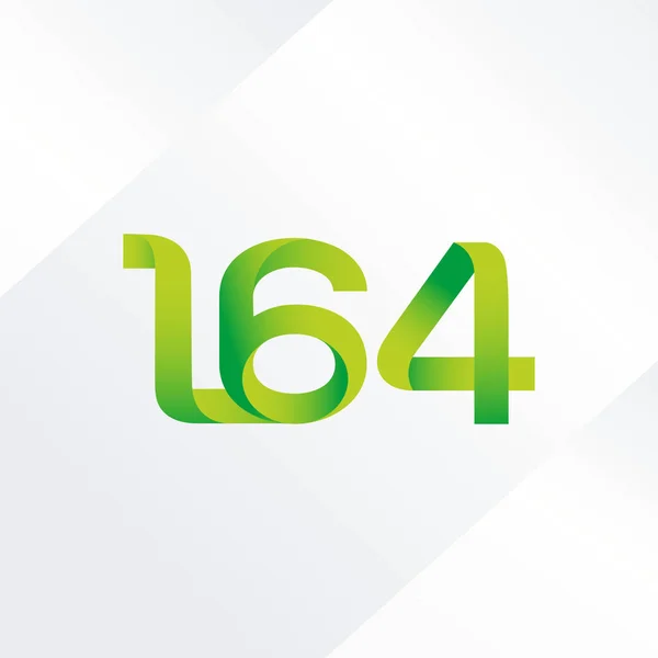 Gemeinsamer Buchstabe und Zahl Logo l64 — Stockvektor