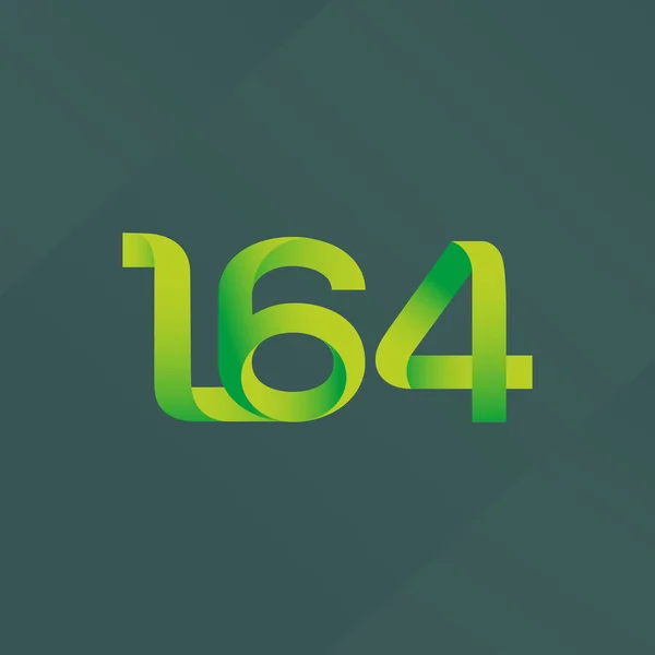 Ortak mektup ve sayı logosu L64 — Stok Vektör