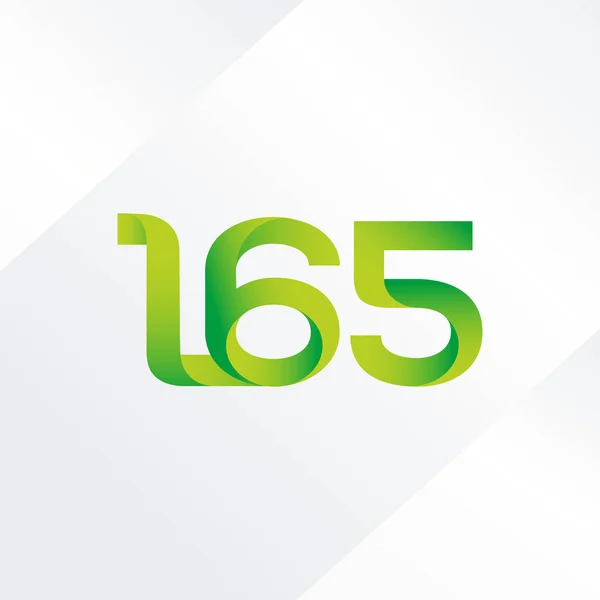 Gemeinsamer Buchstabe und Zahl Logo l65 — Stockvektor