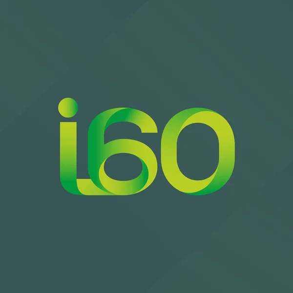 Lettre commune et logo numérique I60 — Image vectorielle