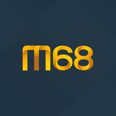 Ortak mektup ve sayı logosu M68