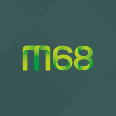Ortak mektup ve sayı logosu M68