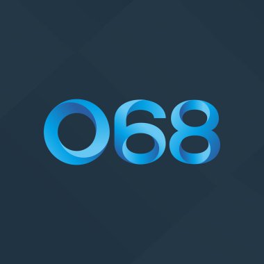 Ortak mektup ve sayı logosu O68