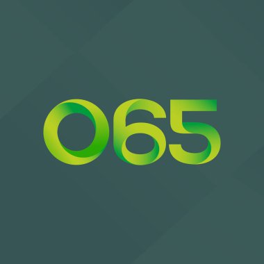 Ortak mektup ve sayı logosu O65