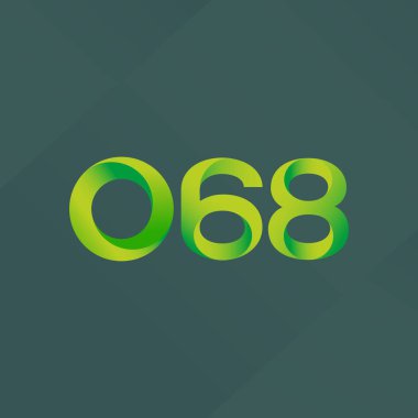 Ortak mektup ve sayı logosu O68
