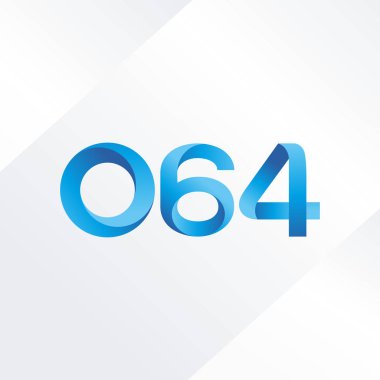 Ortak mektup ve sayı logosu O64