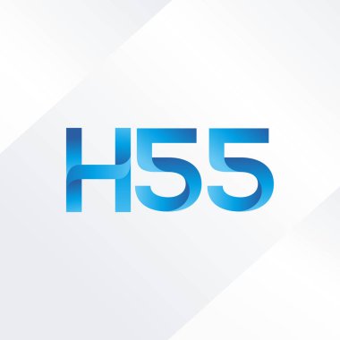 Ortak mektup ve sayı logosu H55