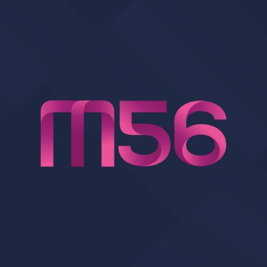 Ortak mektup ve sayı logosu M56