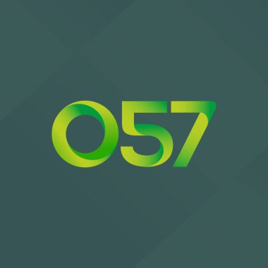 Ortak mektup ve sayı logosu O57